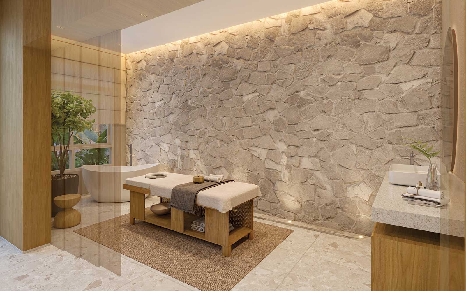 Sala de massagem do spa — Wellness Reserva São Caetano